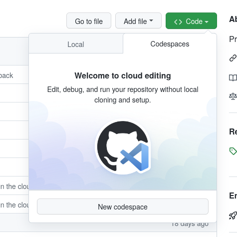 Launching Codespaces