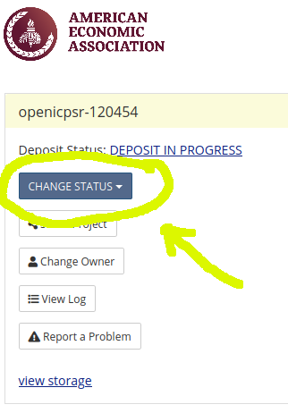 (Re-)Submit to the AEA