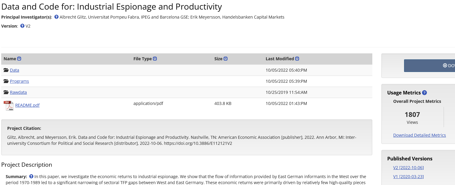 revised data package